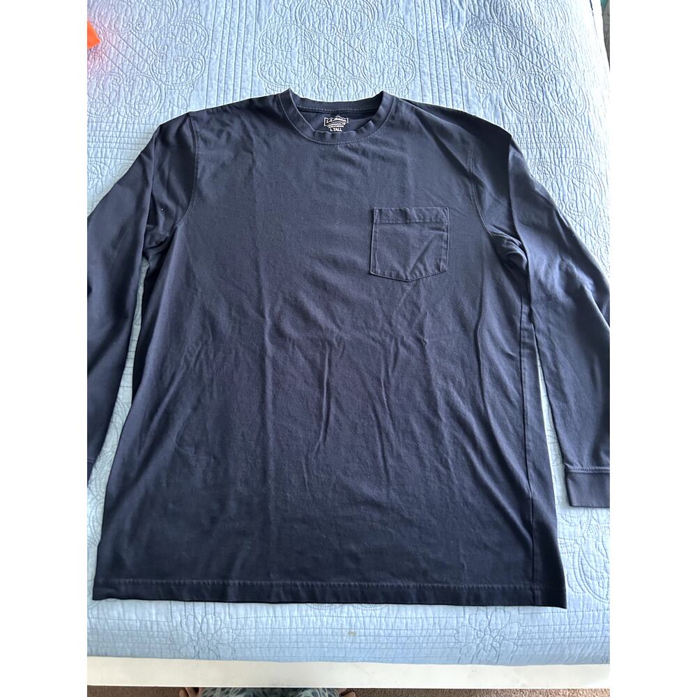 Men L.L. Bean Long Sleeve Shirt Size Large Tall Pre Owned
